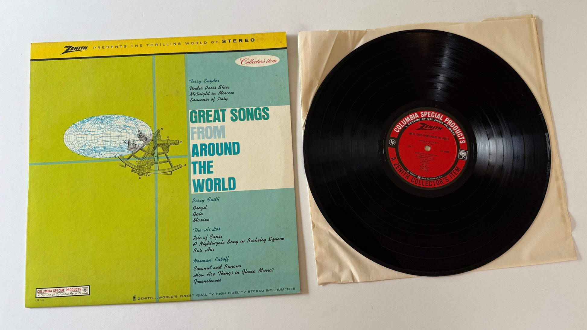 Various Zenith Presents Great Songs From Around The World Used Vinyl LP VG+\VG+