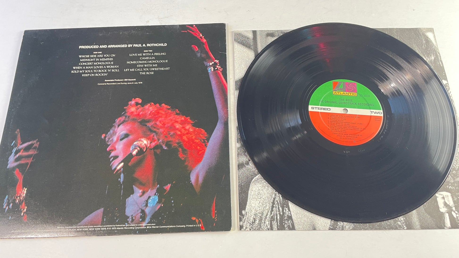 Bette Midler : The Rose - The Original Soundtrack Recording (LP,Album)