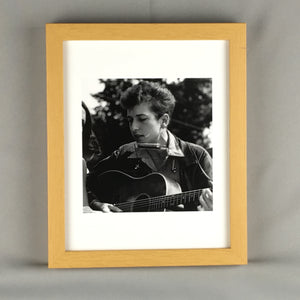 Young Bob Dylan Framed Art Print - 10" X 12" - Quality Wood Frame