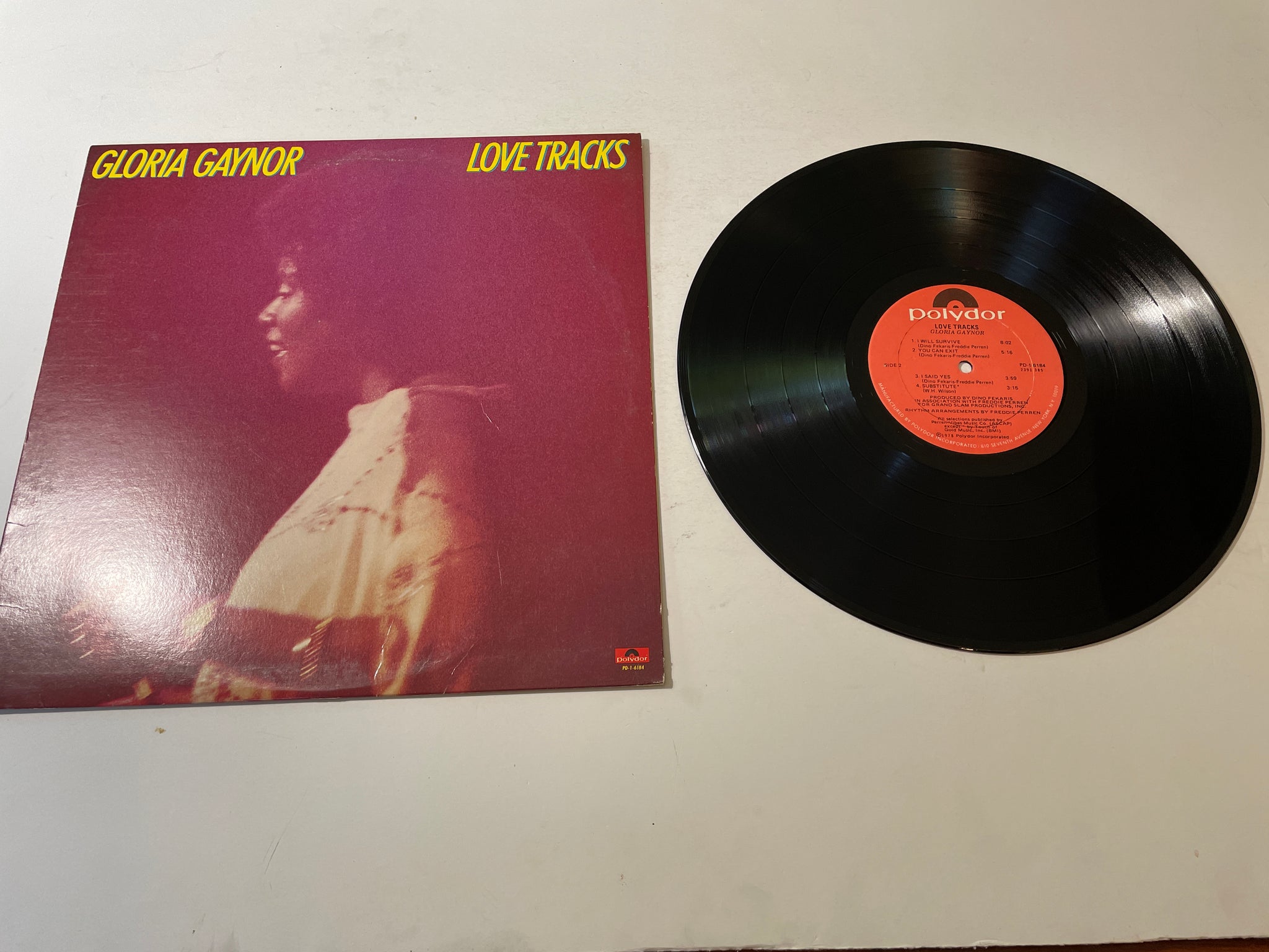 Gloria Gaynor – Love Tracks Used LP VG+\VG PD-1-6184 Slow Vinyl
