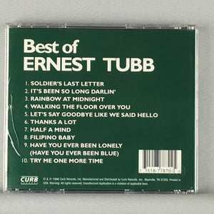 Ernest Tubb ‎– Best Of Ernest Tubb - Orig Press Used CD - VG+